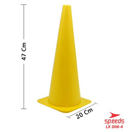 SPEEDS Cone Kerucut Marker Latihan Olahraga Futsal Skate Sepak Bola 47Cm 006-4