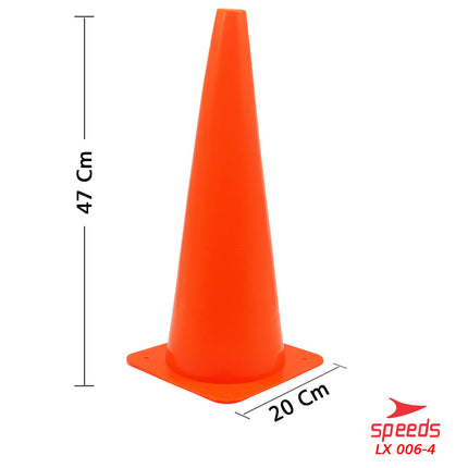 SPEEDS Cone Kerucut Marker Latihan Olahraga Futsal Skate Sepak Bola 47Cm 006-4