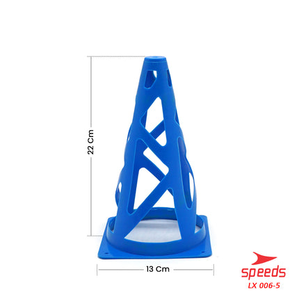 SPEEDS Cone Kerucut Marker Latihan Olahraga Futsal Skate Sepak Bola 23Cm 006-5