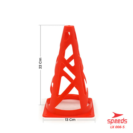 SPEEDS Cone Kerucut Marker Latihan Olahraga Futsal Skate Sepak Bola 23Cm 006-5