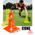 SPEEDS Cone Kerucut Marker Sepak Bola Latihan Olahraga Futsal Skate Sepak Bola 23Cm 006-6