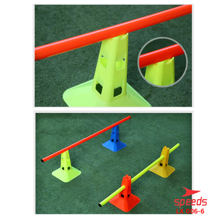 SPEEDS Cone Kerucut Marker Sepak Bola Latihan Olahraga Futsal Skate Sepak Bola 23Cm 006-6