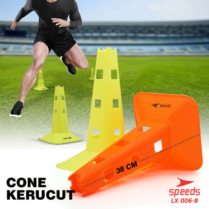 SPEEDS Cone training marker Sports Futsal Soccer 38cm 006-8