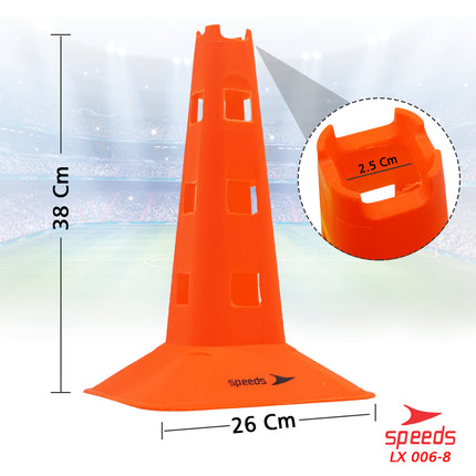 SPEEDS Cone training marker Sports Futsal Soccer 38cm 006-8