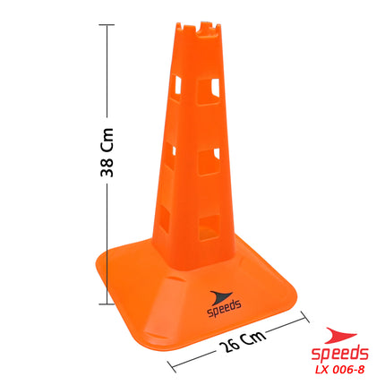 SPEEDS Cone training marker Sports Futsal Soccer 38cm 006-8