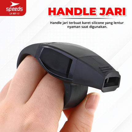 SPEEDS Peluit Wasit Pluit Treble Whistle Olahraga Periwitan Sport 120db Handle Grip Jari Anti Slip 007-13