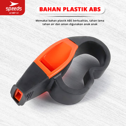 SPEEDS Peluit Wasit Pluit Treble Whistle Olahraga Periwitan Sport 120db Handle Grip Jari Anti Slip 007-13