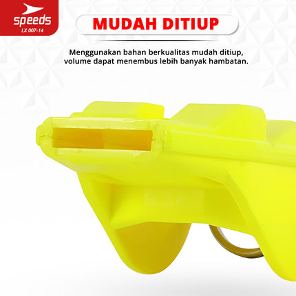 SPEEDS Peluit Wasit Pluit Treble Whistle Olahraga Periwitan Sport 120db Kecil Ringan 007-14