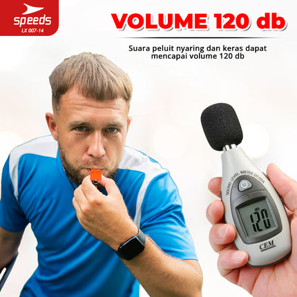 SPEEDS Peluit Wasit Pluit Treble Whistle Olahraga Periwitan Sport 120db Kecil Ringan 007-14