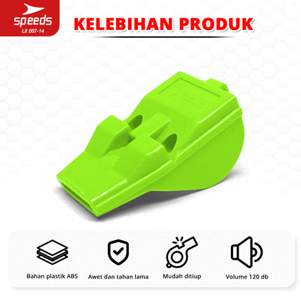SPEEDS Peluit Wasit Pluit Treble Whistle Olahraga Periwitan Sport 120db Kecil Ringan 007-14
