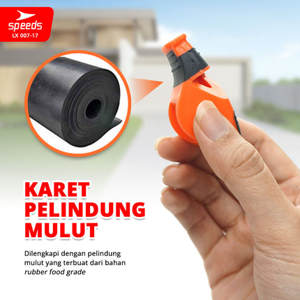 SPEEDS Peluit Wasit Pluit Treble Whistle Olahraga Periwitan Sport Referee Hakim Garis 120db Lanyard Tali 007-17