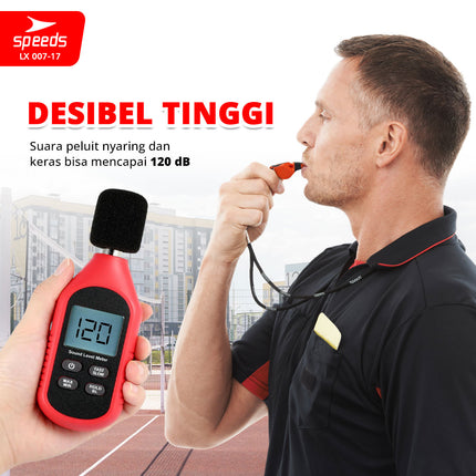 SPEEDS Peluit Wasit Pluit Treble Whistle Olahraga Periwitan Sport Referee Hakim Garis 120db Lanyard Tali 007-17