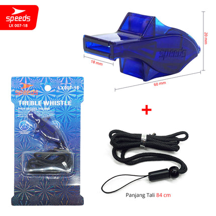 SPEEDS Peluit Wasit Pluit Treble Whistle Olahraga Periwitan Sport Referee Judge 120db Lanyard Gantungan Tali 007-18