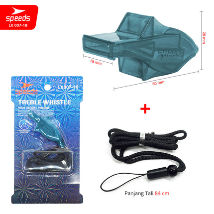 SPEEDS Peluit Wasit Pluit Treble Whistle Olahraga Periwitan Sport Referee Judge 120db Lanyard Gantungan Tali 007-18