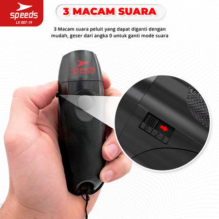 SPEEDS Peluit Wasit Pluit Electronic Whistle Push Olahraga Periwitan Sports Referee Setting Portable 007-19