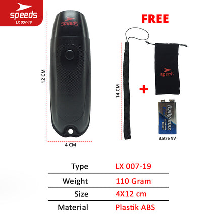 SPEEDS Peluit Wasit Pluit Electronic Whistle Push Olahraga Periwitan Sports Referee Setting Portable 007-19