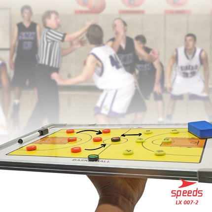 SPEEDS Papan Strategi Taktik Pelatih Basket BasketBall Coach Board Magnetic 007-2