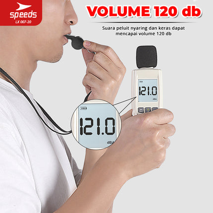 SPEEDS Peluit Wasit Pluit Treble Whistle Olahraga Periwitan Lantang Sport 120db Lanyard Tali 007-20
