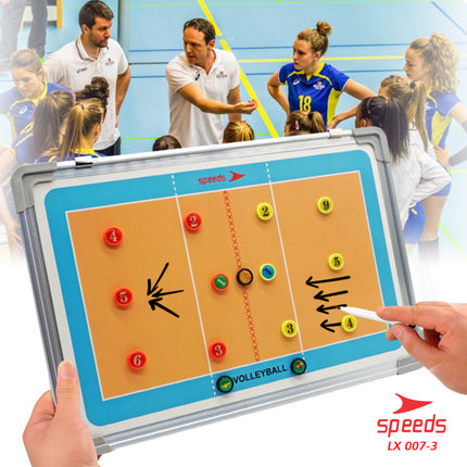 SPEEDS Papan Strategi Pelatih Taktik Team Bola Voli Coach Volley Ball Board Game Olahraga 007-3