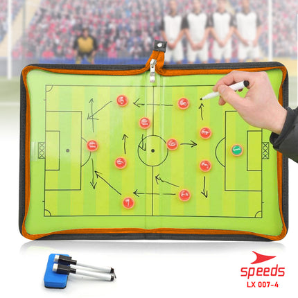 SPEEDS Papan book latihan football strategi COACH BOARD strategi football board pelatih 007-4