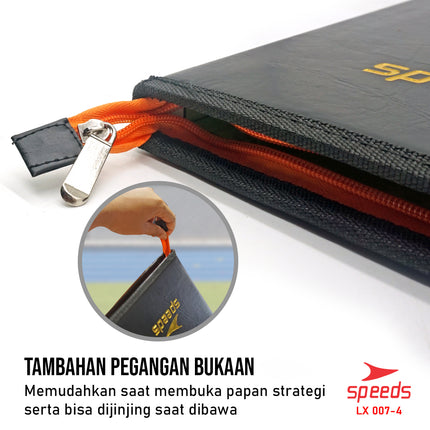SPEEDS Papan book latihan football strategi COACH BOARD strategi football board pelatih 007-4