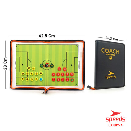 SPEEDS Papan book latihan football strategi COACH BOARD strategi football board pelatih 007-4
