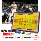 SPEEDS Papan Strategi Taktik Pelatih Basket BasketBall Coach Board Magnetic 007-5