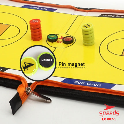 SPEEDS Papan Strategi Taktik Pelatih Basket BasketBall Coach Board Magnetic 007-5