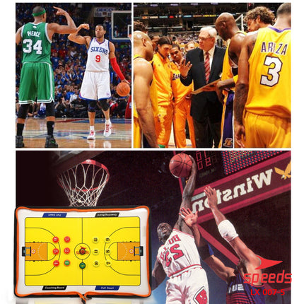SPEEDS Papan Strategi Taktik Pelatih Basket BasketBall Coach Board Magnetic 007-5