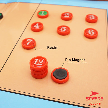 SPEEDS Papan Coach Book Strategi Volleyball Coach Board Magnetic 007-6