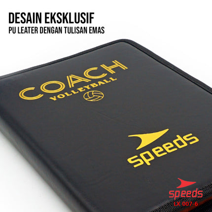 SPEEDS Papan Coach Book Strategi Volleyball Coach Board Magnetic 007-6