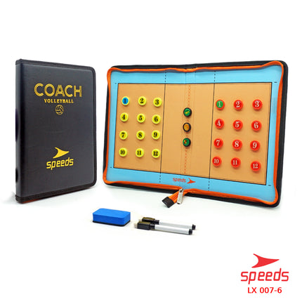 SPEEDS Papan Coach Book Strategi Volleyball Coach Board Magnetic 007-6