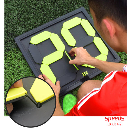 SPEEDS Papan Score Pergantian pemain Sepak Bola Futsal Exchange Board 007-9
