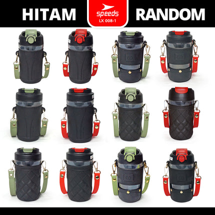 SPEEDS Botol Minum Tumbler Glass Kaca Tumbler Termos Air Panas Mini Botol Minum Portabel 008-1