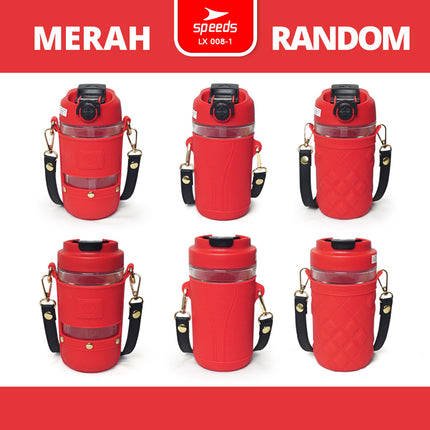 SPEEDS Botol Minum Tumbler Glass Kaca Tumbler Termos Air Panas Mini Botol Minum Portabel 008-1