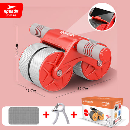 SPEEDS AB Wheel Roller Abdominal Roller Alat Olahraga Fitness Gym Portable 009-1 HITAM