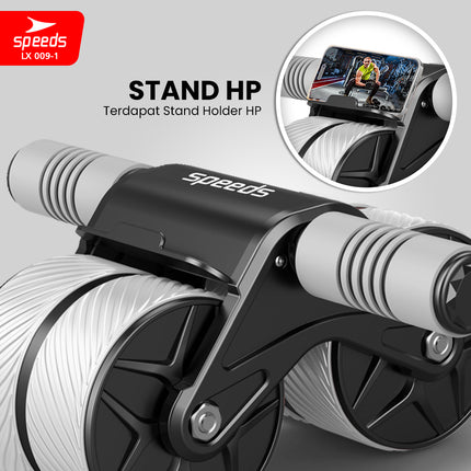 SPEEDS AB Wheel Roller Abdominal Roller Alat Olahraga Fitness Gym Portable 009-1