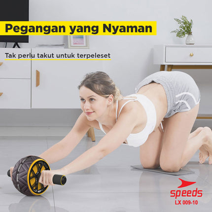 SPEEDS Abdominal Roller Ab Wheel Ab Roller Alat Fitness Olahraga Pembentuk Abs 009-10