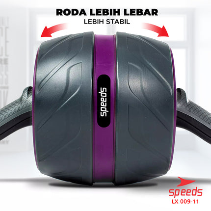 SPEEDS Ab Wheel Ab Roller / Single Wheel / Alat Push Up Stand Bar Alat Gym / Alat Sit Up 009-11