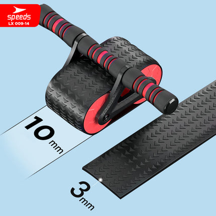 SPEEDS Ab Roller / Double Wheel Ab Wheel Alat Latihan Otot Perut Abdonimal Roller Alat Fitness Exercise 009-14