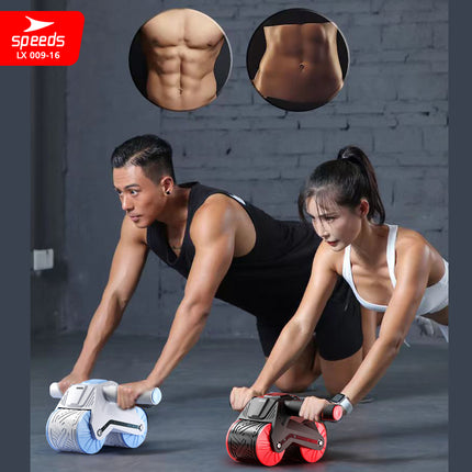 SPEEDS Ab Wheel / Ab Roller Double Wheel / Abdominal Roller / Alat Push Up Stand Bar Alat Gym / Alat Sit Up 009-16
