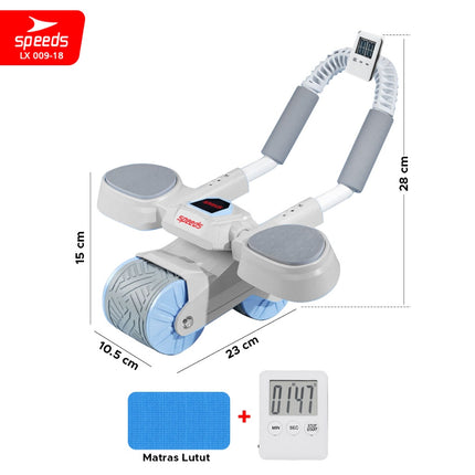 SPEEDS Ab Wheel / Ab Roller / Abdominal Roller Single Wheel / Alat Push Up Stand Bar Alat Gym / Alat Sit Up 009-18