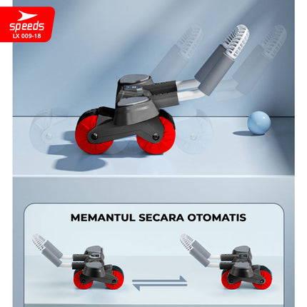 SPEEDS Ab Wheel / Ab Roller / Abdominal Roller Single Wheel / Alat Push Up Stand Bar Alat Gym / Alat Sit Up 009-18