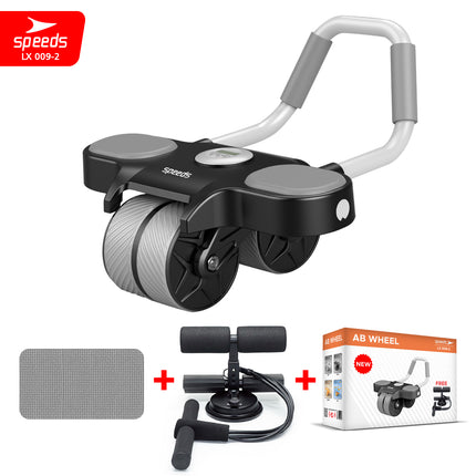 SPEEDS AB Wheels Plank Trainer Ab Roller 2 Roda Automatic Rebound 2in1 Cardio Portabel 009-2 BIRU
