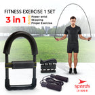 SPEEDS Alat Fitness Handgrip Set 4in1 Exercise Power Wrist Skipping Olahraga Alat Fitness Gym Satu Set 009-8