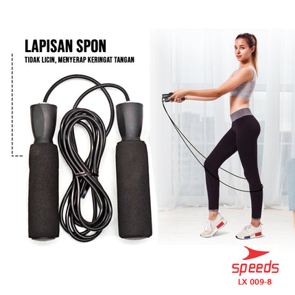 SPEEDS Alat Fitness Handgrip Set 4in1 Exercise Power Wrist Skipping Olahraga Alat Fitness Gym Satu Set 009-8