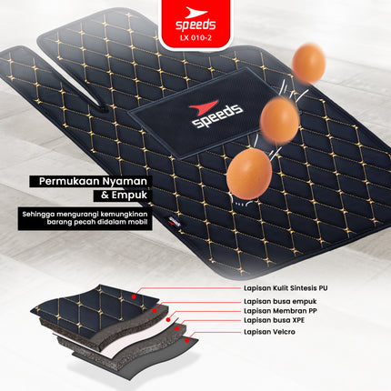 SPEEDS Carmat Car Mats Karpet Mobil 5pcs Universal Semua Mobil 2 Baris Waterproof Premium 010-2