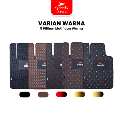 SPEEDS Carmat Car Mats Karpet Mobil 5pcs Universal Semua Mobil 2 Baris Waterproof Premium 010-2