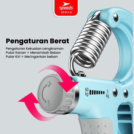 SPEEDS Handgrip Hand Grip 5-60 kg Alat bantu fitness Otot lengan Portable 011-3
