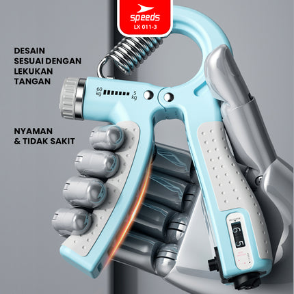 SPEEDS Handgrip Hand Grip 5-60 kg Alat bantu fitness Otot lengan Portable 011-3